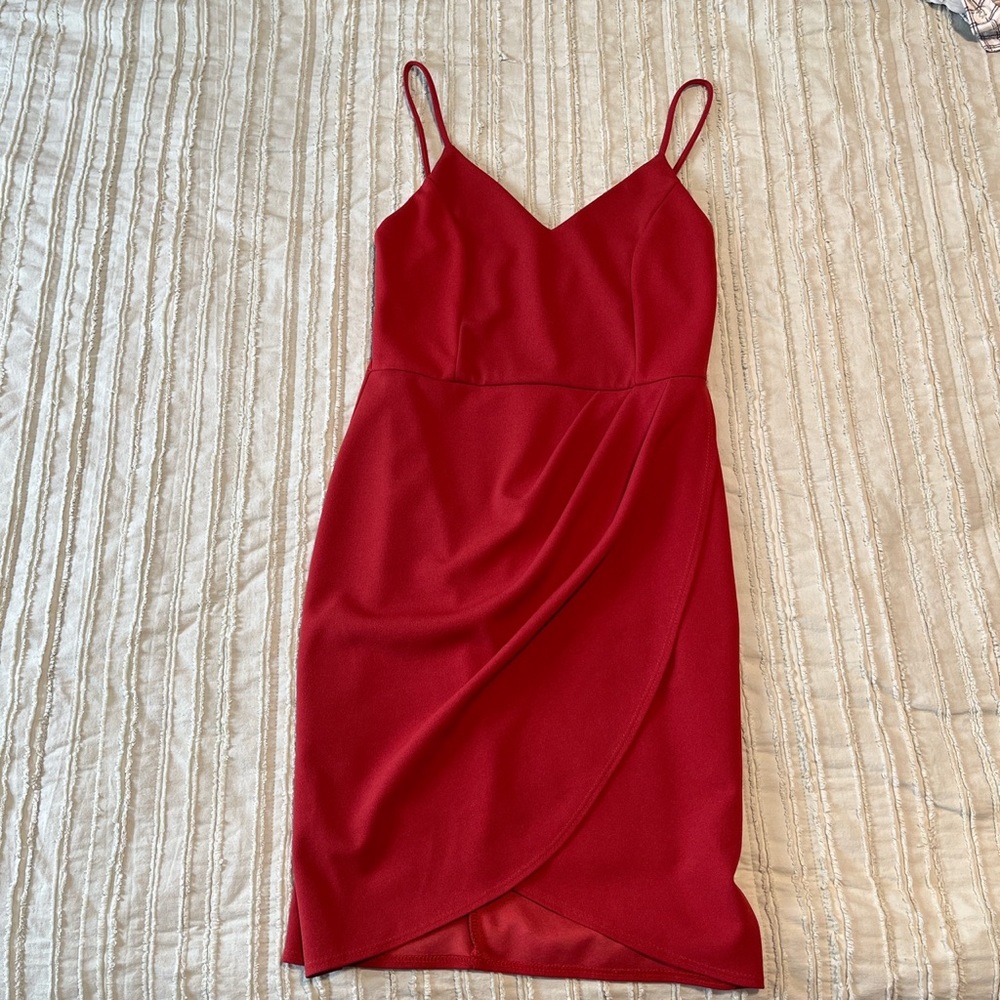 Size large, red short dress from Lulu’s